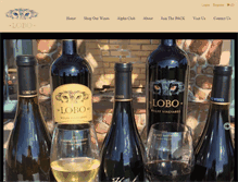 Tablet Screenshot of lobowines.com